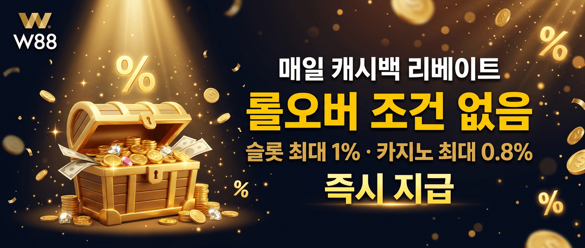 매일 캐시백! 롤오버 없음
