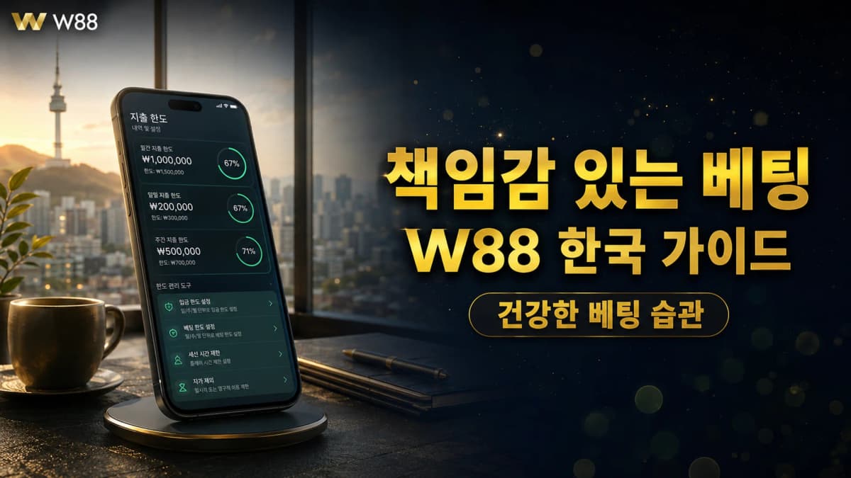 W88 한국 책임감 있는 베팅 완벽 가이드 — 건강한 베팅 습관으로 즐겁게