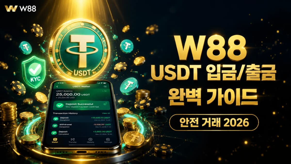 W88 USDT 입금/출금 완벽 가이드 — 안전 거래 2026