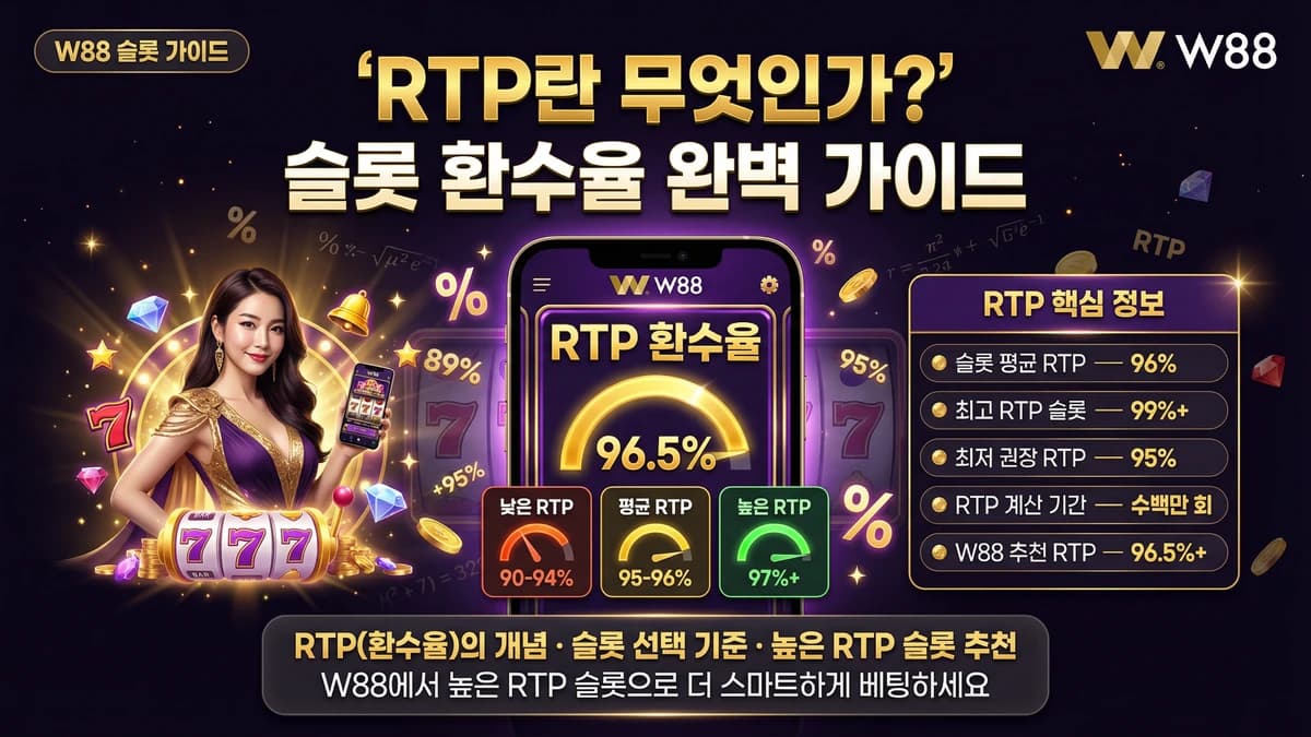 RTP란 무엇인가? 슬롯 환수율 완벽 가이드