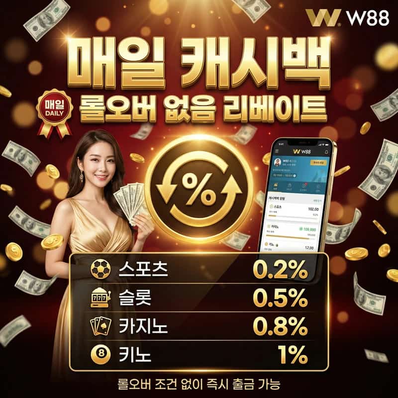 매일 캐시백 — 롤오버 없음